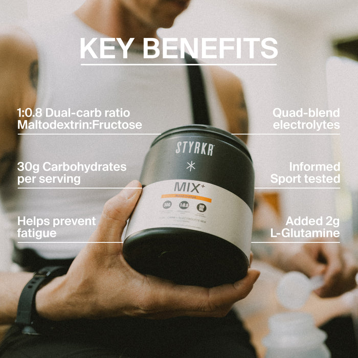 MIX+ Blood Orange: Dual-Carb & Electrolyte Mix