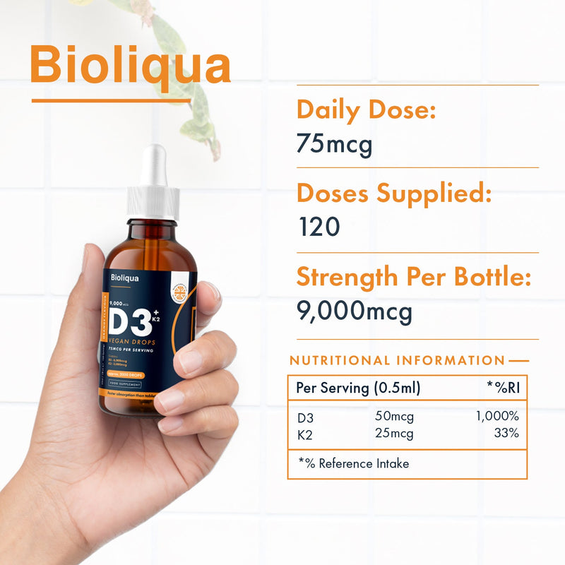 Vitamin D3+K2 Liquid Drops | 60ml