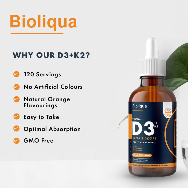 Vitamin D3+K2 Liquid Drops | 60ml