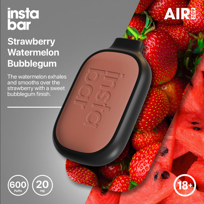 Air 600 Strawberry Watermelon Bubblegum Disposable Vape 20mg