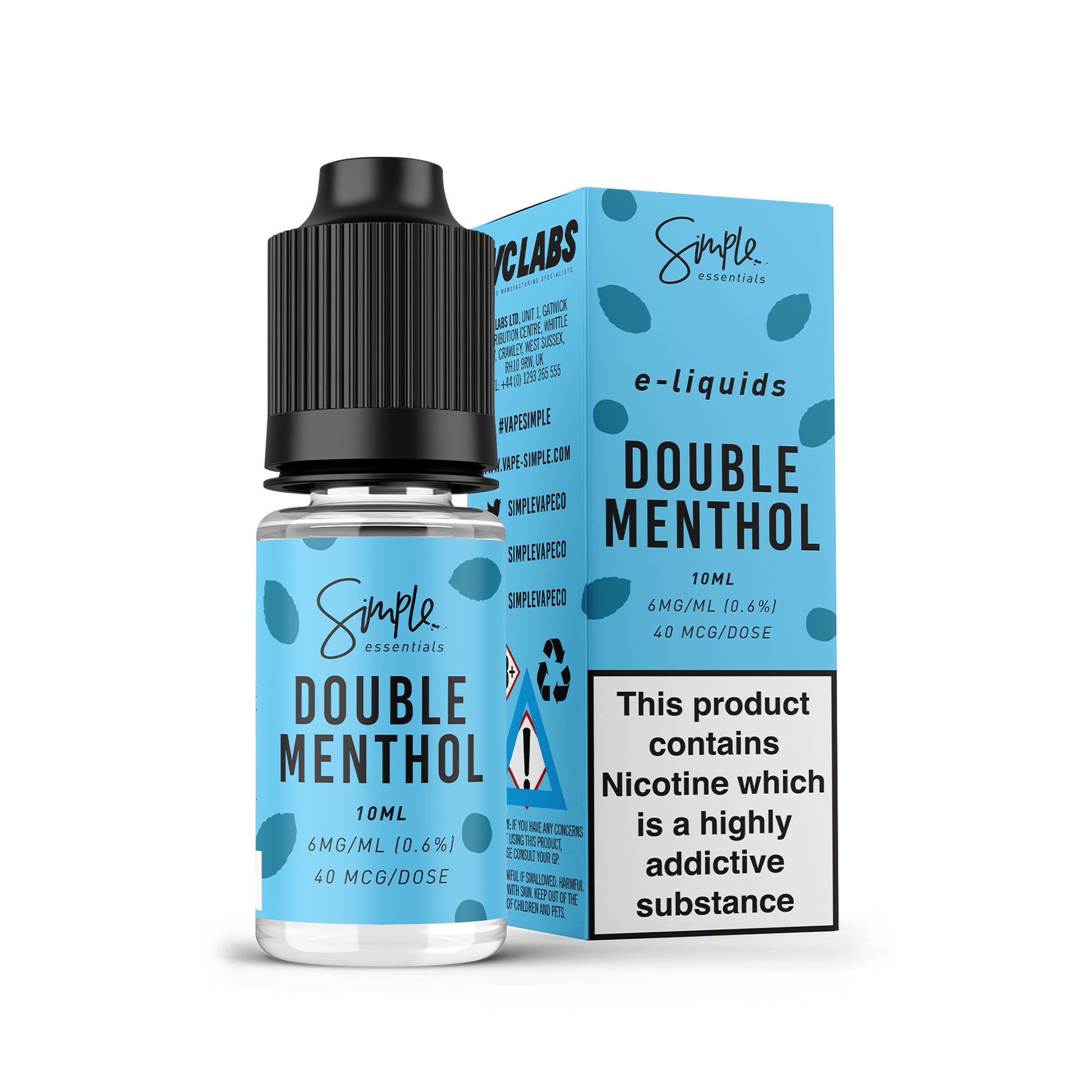 Double Menthol 10ml-Vape Simple