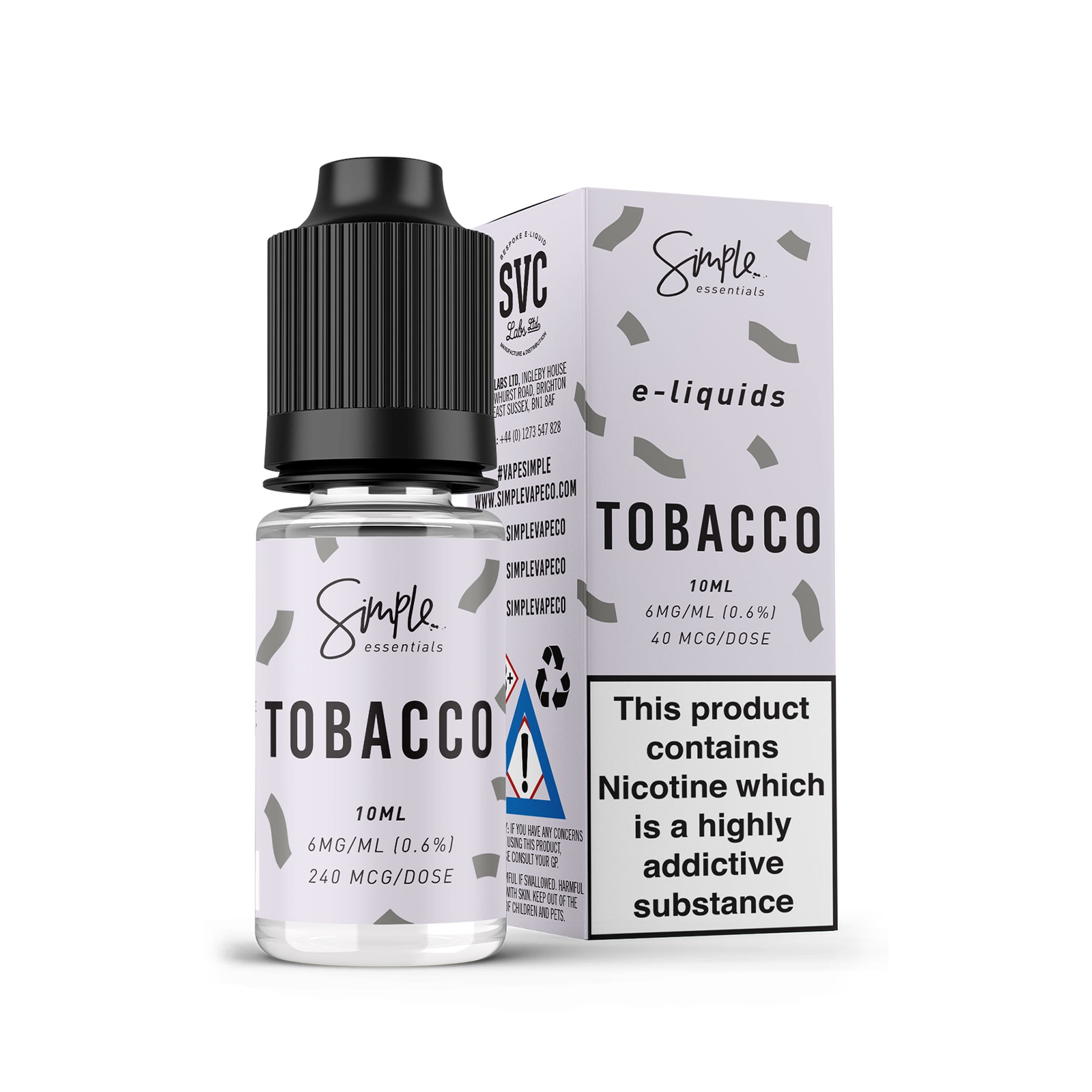 Tobacco 10ml-Vape Simple