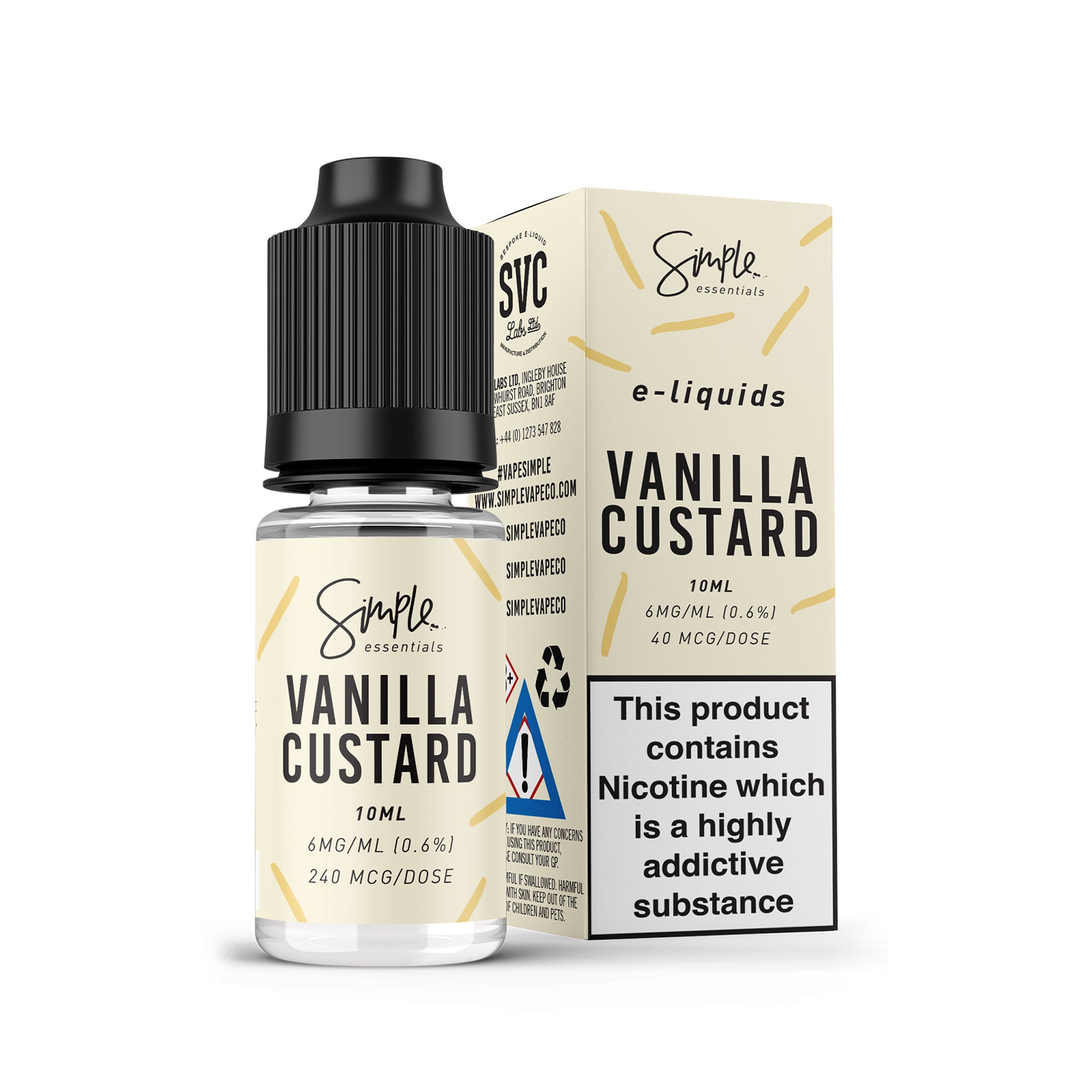 Vanilla Custard 10ml-Vape Simple